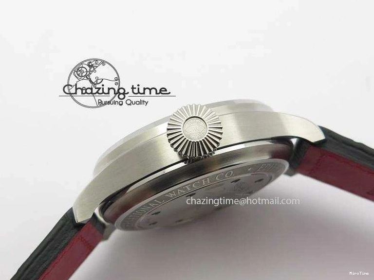 MIROTIME 0501 RelaxedFit Big Pilot Real PR IW500435 “Muhammad Ali” ZF Best Edition On Black Leather Strap A 7295